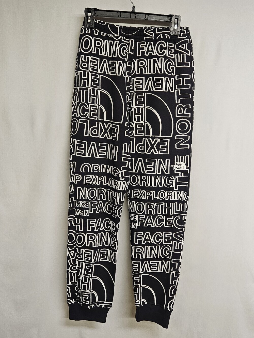 THE NORTH FACE Youth Base Camp AOP Fleece Jogger Pants XXLARGE (18 To 20) Black